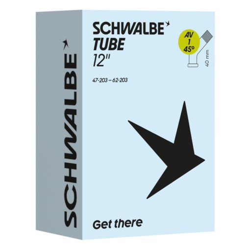 Picture of Schwalbe Inner Tube - No.1 | 12&quot; - 47/62-203 | AV 45° 40mm