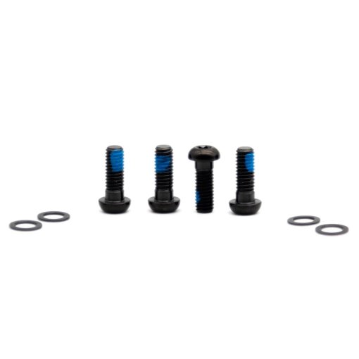 Foto de OAK Components Juego de Tornillos para Adaptador de Disco Freno - Titanio | M6x16 | 4 piezas - negro