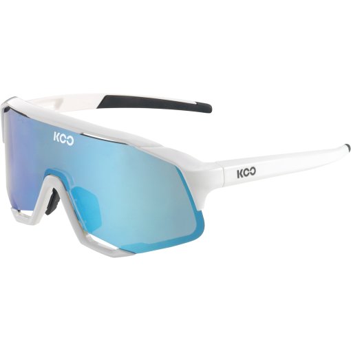 Demos Sunglasses - White - Turquoise Mirror