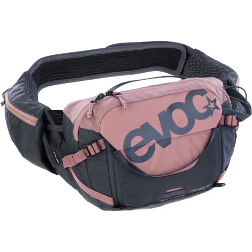 Foto de EVOC Riñonera + 1.5L Bolsa Hidratación - Pro 3 - Dusty Pink - Carbon Grey