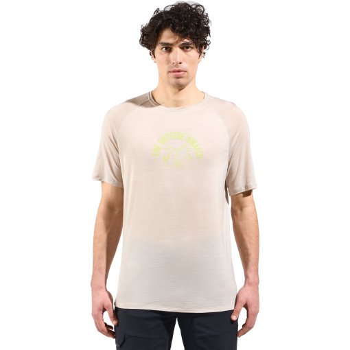 Foto de Odlo Camiseta Hombre - Ride 365 Performance Wool 130 Print - silver cloud melange
