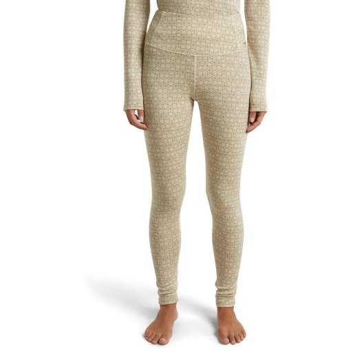 Picture of Icebreaker Merino 260 Oasis Vertex High Rise Leggings Alpine Geo Women - Undyed/Cumin