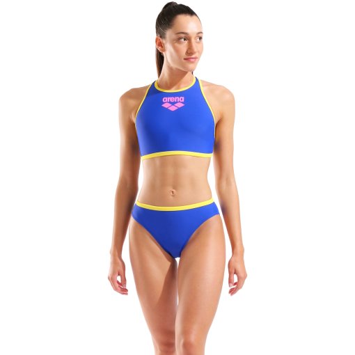 Produktbild von arena Feel Y-Line Bikini Damen - Neon Blue/Yellow Star