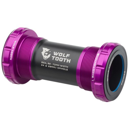 Foto de Wolf Tooth Pedalier - BSA-68/73-29 - ultraviolet purple