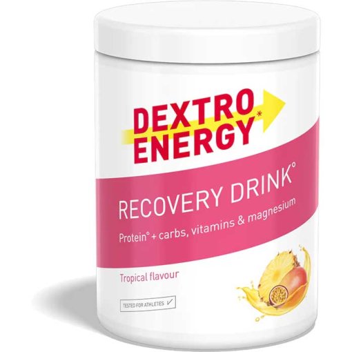 Foto de Dextro Energy* Bebida de Proteína y Carbohidratos en Polvo - Recovery Drink° Tropical - 356g