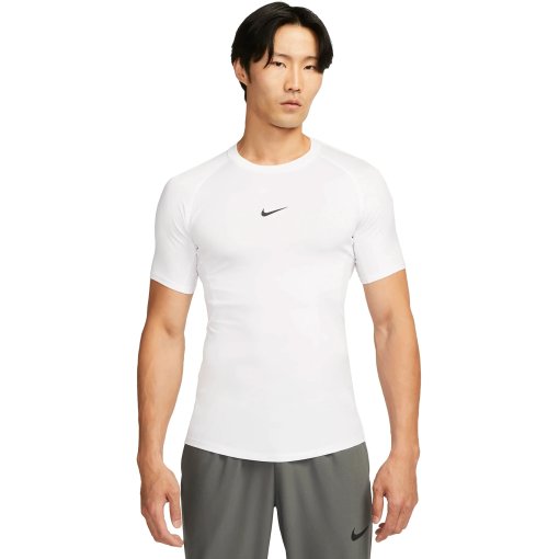 Foto de Nike Camiseta de fitness ceñida Hombre - Pro Dri-FIT - blanco/negro FB7932-100