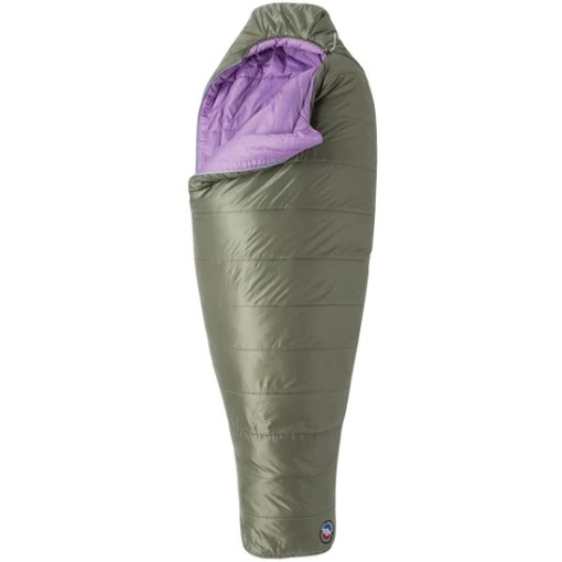 Produktbild von Big Agnes Anthracite 30 Schlafsack Damen Regular - Zip right - lichen green/african violet