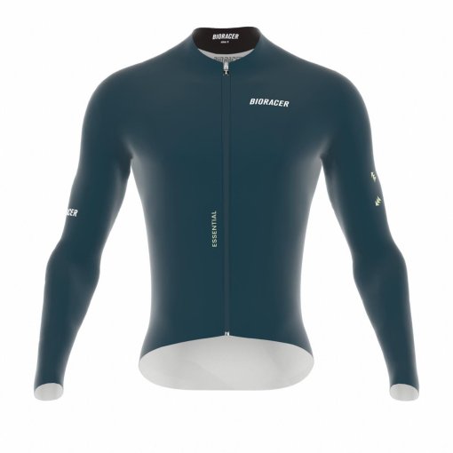 Productfoto van Bioracer Epic Essential Fietsshirt met lange mouwen voor heren - graphite blue