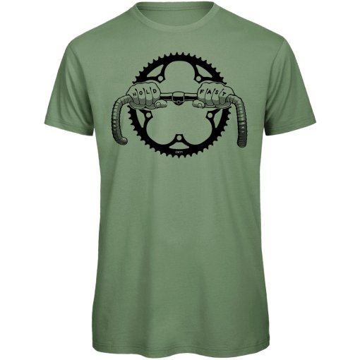 Foto de RTTshirts Camiseta Ciclismo Hombre - Hold Fast - verde claro