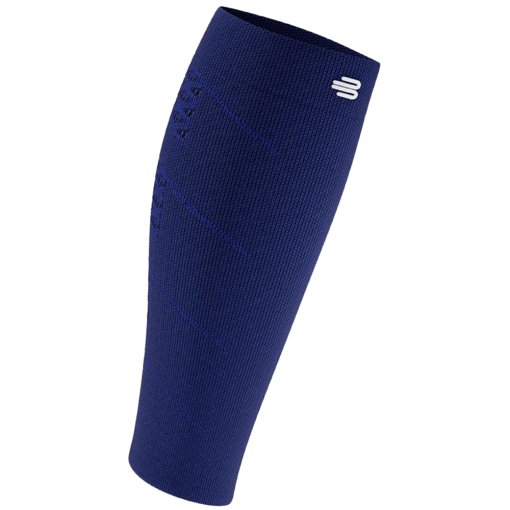 Productfoto van Bauerfeind Run Performance Compressie beenwarmers voor heren - navy