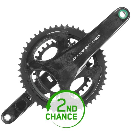 Produktbild von Campagnolo Super Record Kurbelgarnitur - Carbon | Ultra Torque | 2x12-fach - carbon - B-Ware