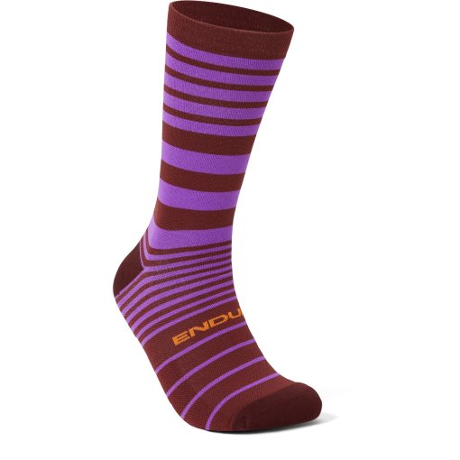 Bild von Endura Block Socken mittellang - end mahogany