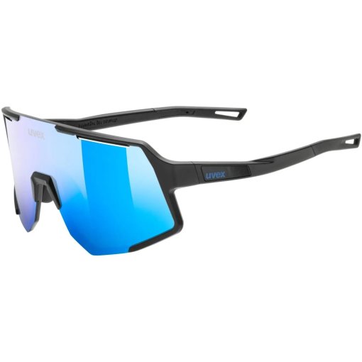 Photo produit de Uvex sequenze Lunettes vélo - black matt/mirror blue