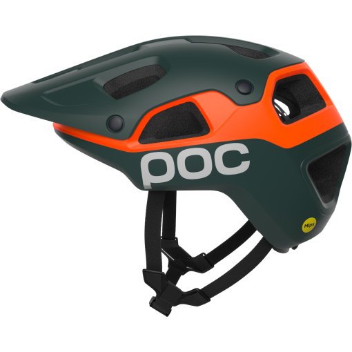 Produktbild von POC Cularis Pure MIPS Helm - 8914 Pargasite Green Matt/Fluorescent Orange Matt
