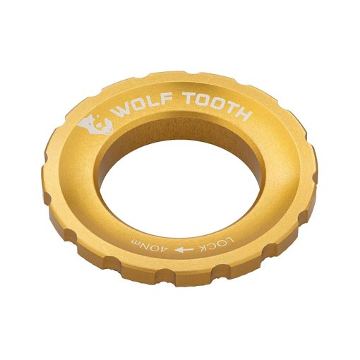 Foto de Wolf Tooth Centerlock Lockring - Estriado Exterior - oro