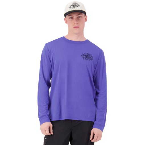 Picture of Mons Royale Icon Merino Long Sleeve Men - blue dusk