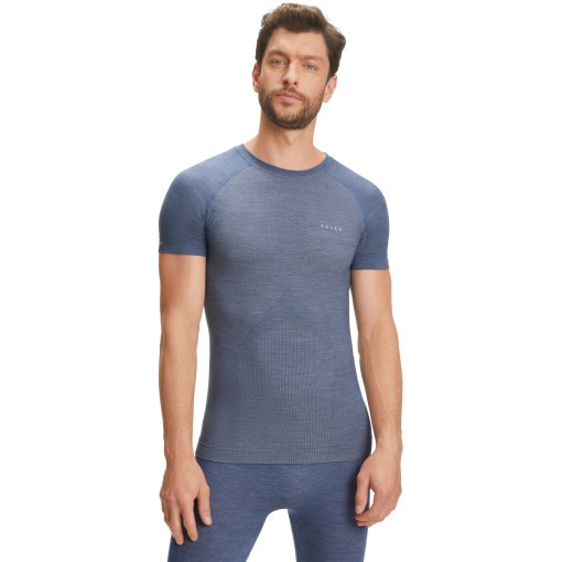 Productfoto van Falke Wool-Tech Light Shirt met Korte Mouwen Heren - capitain 6751 (33230)