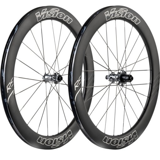 Picture of Vision Metron 60 RS CS Silver Edition Wheelset - 28&quot; | Carbon | Clincher | Centerlock - 12x100mm | 12x142mm - SRAM XDR