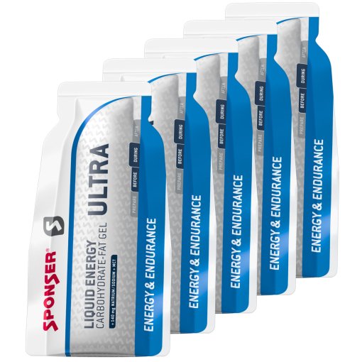 Foto de SPONSER Gel de Carbohidratos + MCT Ácidos Grasos - Liquid Energy Ultra - 5x25g