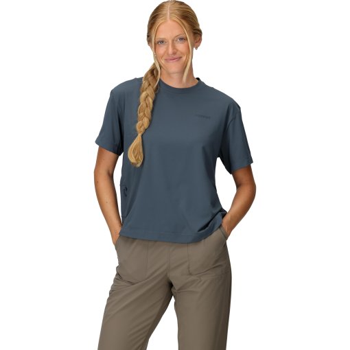 Foto de Marmot Camiseta Mujer - AirExchange SolarShield Crew - thunderhead