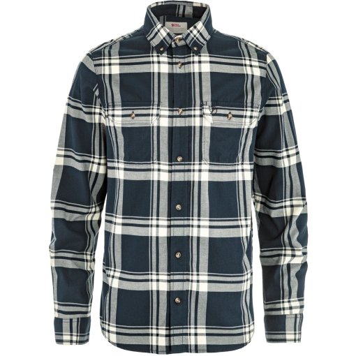 Produktbild von Fjällräven Övik Lite Flanellhemd Herren - dark navy-chalk white