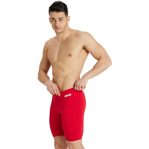 Produktbild von arena Performance Solid Team Jammer Badehose Herren - Rot/Weiß