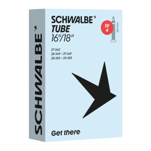 Photo produit de Schwalbe Chambre à Air - No. 4 | 16&quot;/18&quot; - 28/37-340/355 | SV 40mm