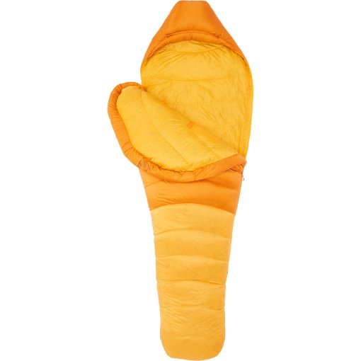 Productfoto van Marmot Lithium slaapzak - Lang - Rits links - orange pepper/golden sun