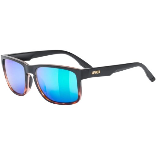 Photo produit de Uvex poise Lunettes de Soleil - black-demi matt/mirror green