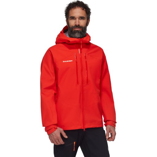 Immagine prodotto da Mammut Giacca con Cappuccio Hardshell Uomo - Taiss 1010-29391 - mammut red