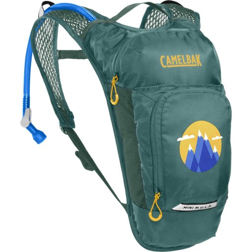 Foto de CamelBak Mochila Niño + 1.5 L Bolsa Hidratación - Mini Mule 5 - verde/mountains