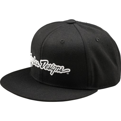 Foto de Troy Lee Designs Gorra - Flat Bill Snapback - Signature Black
