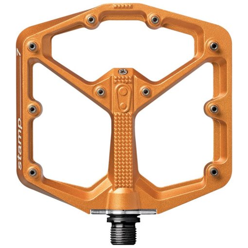 Photo produit de Crankbrothers Pédales à Plateforme - Stamp 7 Large - orange
