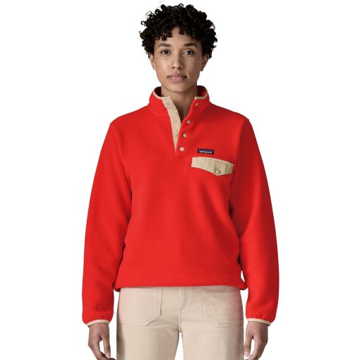 Foto de Patagonia Jersey Polar Mujer - Lightweight Synchilla Snap-T - Sizzle Red