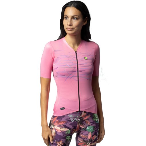 Foto de Alé Maillot de Manga Corta Mujer - PR-E Megabyte - pink