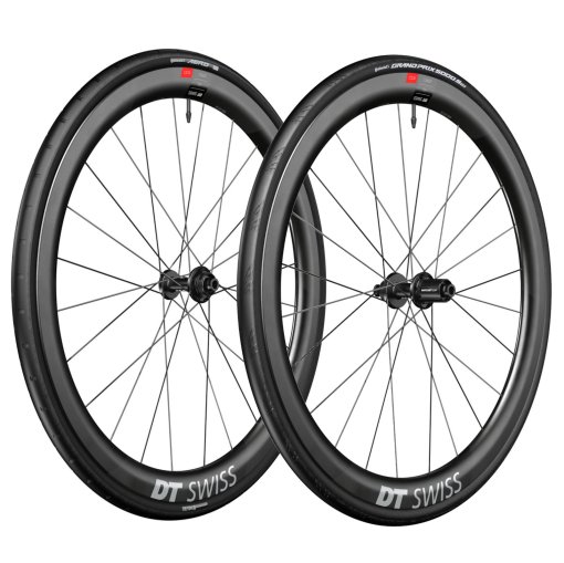Immagine prodotto da DT Swiss | Continental Sistema a Ruota WTS - Set ERC 1100 DICUT 45 + Copertone Pieghevole Aero 111 / GP 5000 S - 28&quot; | 12x100/12x142mm - HG-L / XDR