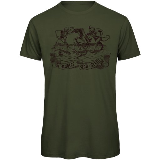 Foto de RTTshirts Camiseta Ciclismo Hombre - Radler Tod &amp; Teufel - khaki