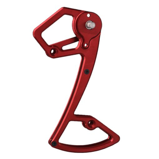 Immagine prodotto da Garbaruk Gabbia Deragliatore - per Shimano MTB | 1x12 velocità - rosso