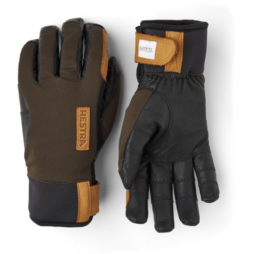 Foto de Hestra Guantes de Outdoor de 5 Dedos - Ergo Grip Active Wool Terry - dark forest/black