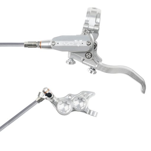 Foto de Hope Freno de disco Tech 4 EVO TR4 | Manguera de acero - plata/plata - Palanca a la izquierda
