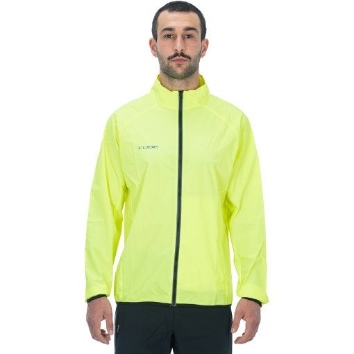 Foto de CUBE Chaqueta Cortavientos Hombre - MTB CMPT - neon yellow