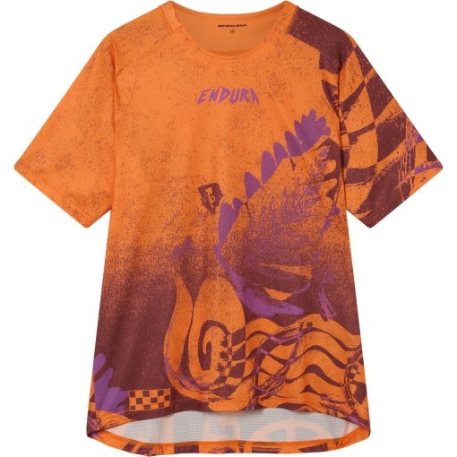 Photo produit de Endura Singletrack Print T-shirt manches courtes hommes - end orange