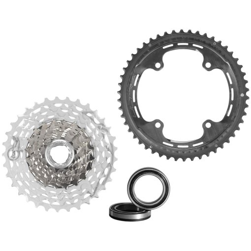Foto de Campagnolo Kit Completo - Ultra - Plato (Carbon) | Cassette (Titanio) | Rodamientos USB (Cerámica) | 2x13 Velocidades