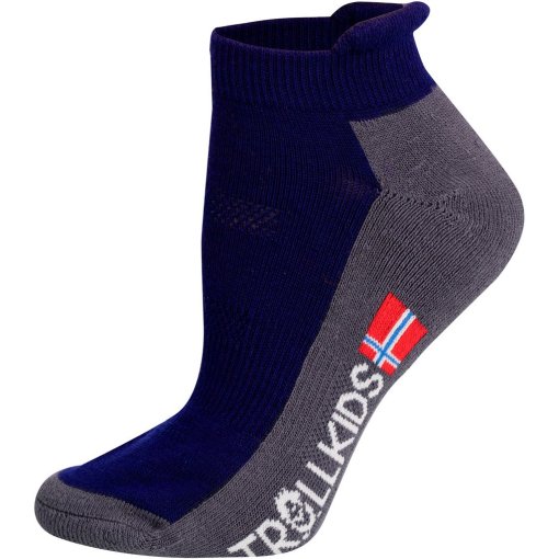 Photo produit de Trollkids Chaussettes Enfant - Hiking Low Cut II - 2 Paires - navy