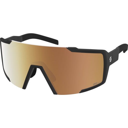 Productfoto van SCOTT Shield Compact Light Sensitive Zonnebril - black - AMP LS gold chrome S1-3