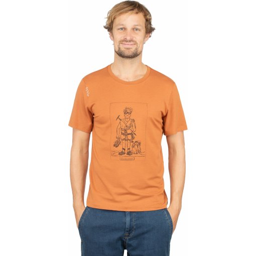 Foto de Chillaz Camiseta Hombre - Homo Mons Ascendere - orange brown