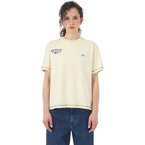 Photo produit de Café du Cycliste x Montmartre Vélo Club Paris T-Shirt Unisex - Anne - antique white