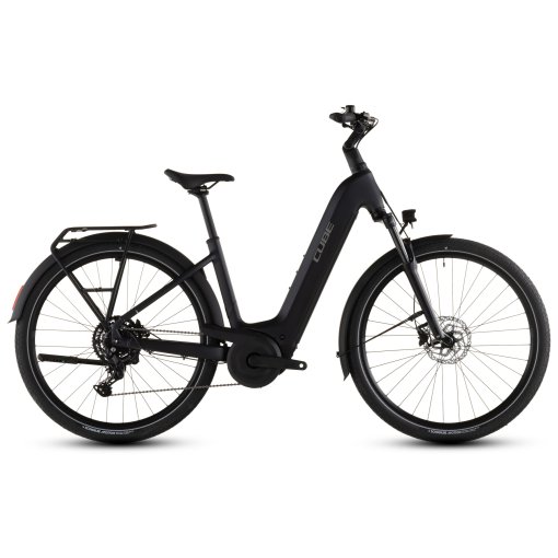 Productfoto van CUBE TOURING HYBRID ONE 600 - Easy Entry - Trekking E-Bike - 2026 - coal / chrome