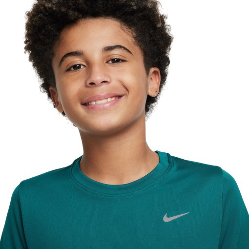 teal green nike shirt