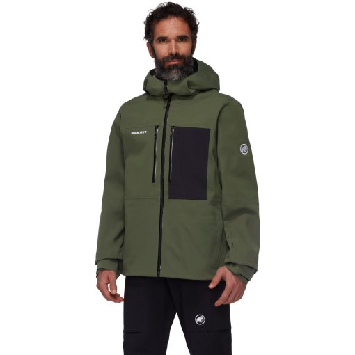 Foto de Mammut Chaqueta con Capucha Hardshell Hombre - Stoney - dark marsh-negro